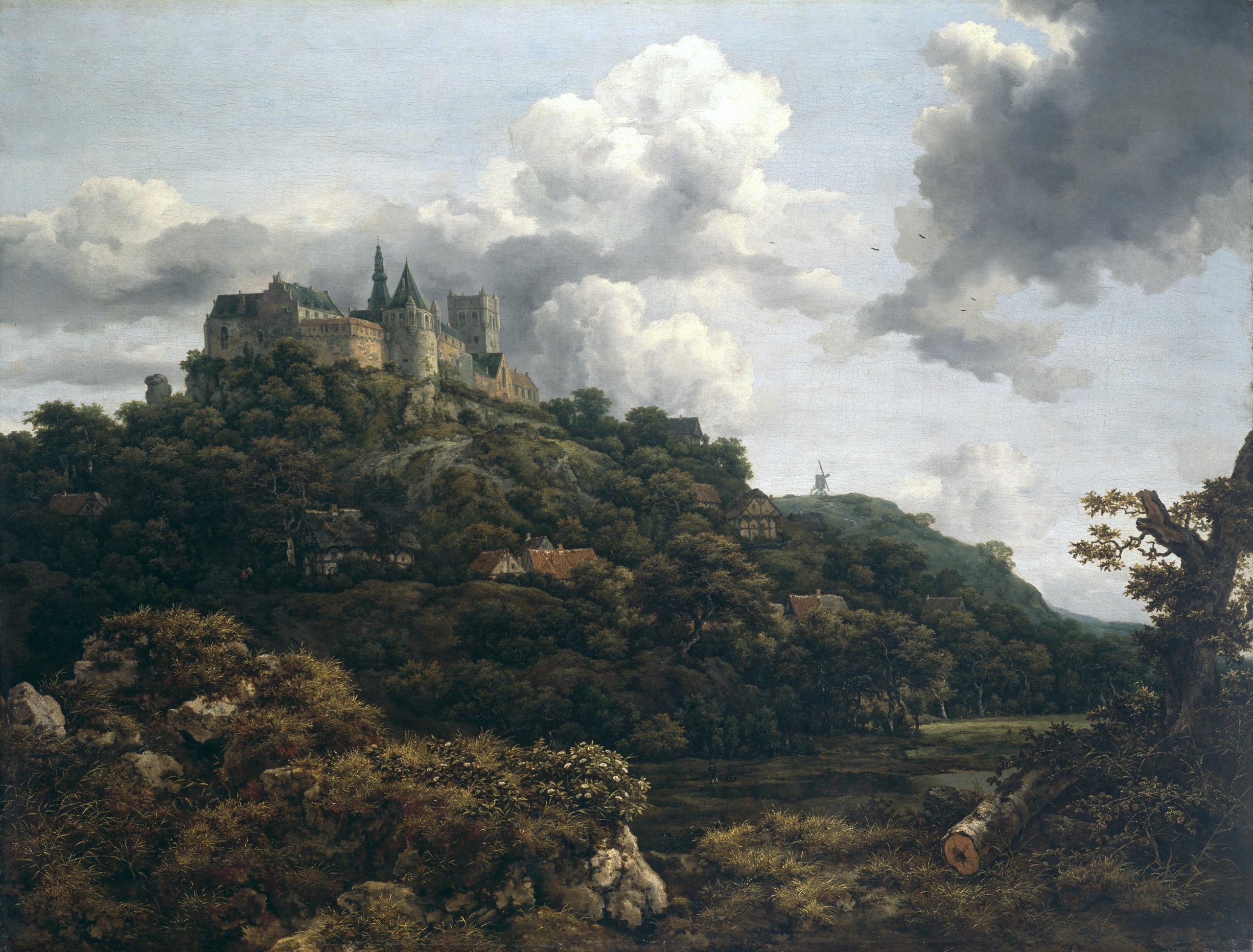 7. Il castello di Bentheim (Jacob Van Ruisdael)